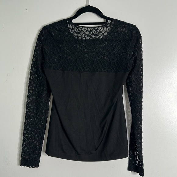 A-k-R-I-S-bergdorf Goodman mulberry slik black top size small gothic whi… - Picture 6 of 9